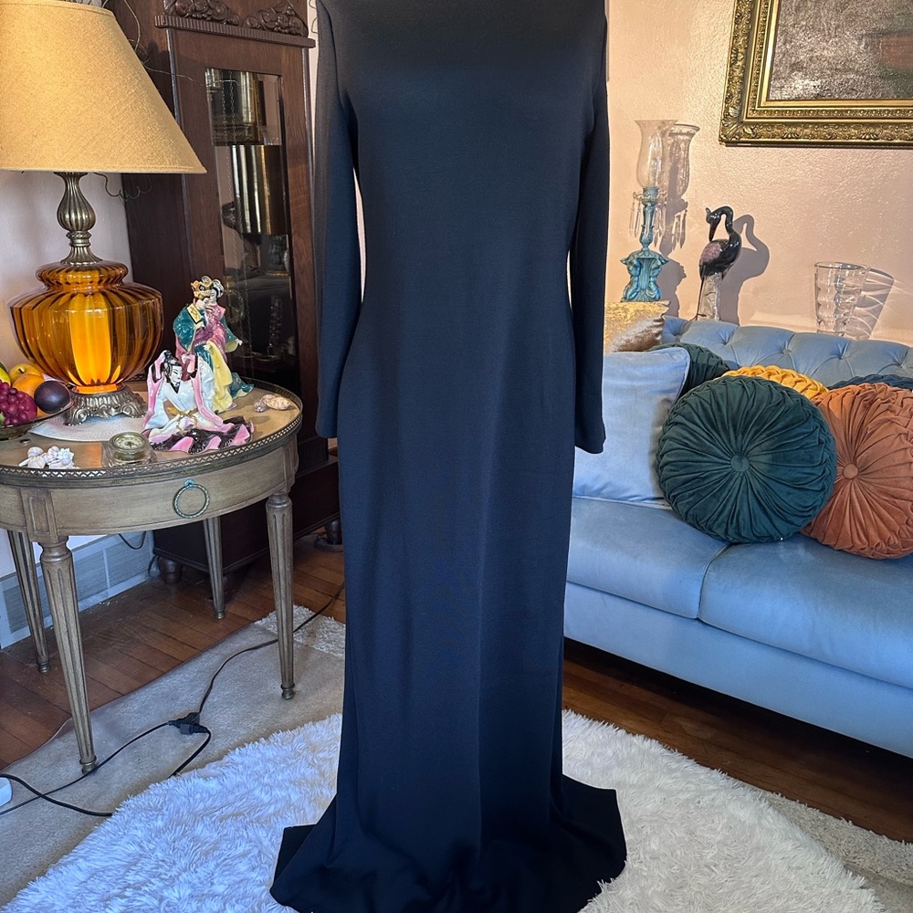 Elegant Black Caviar St. John Evening Attire